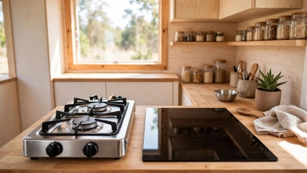 propane vs induction tiny kitchen