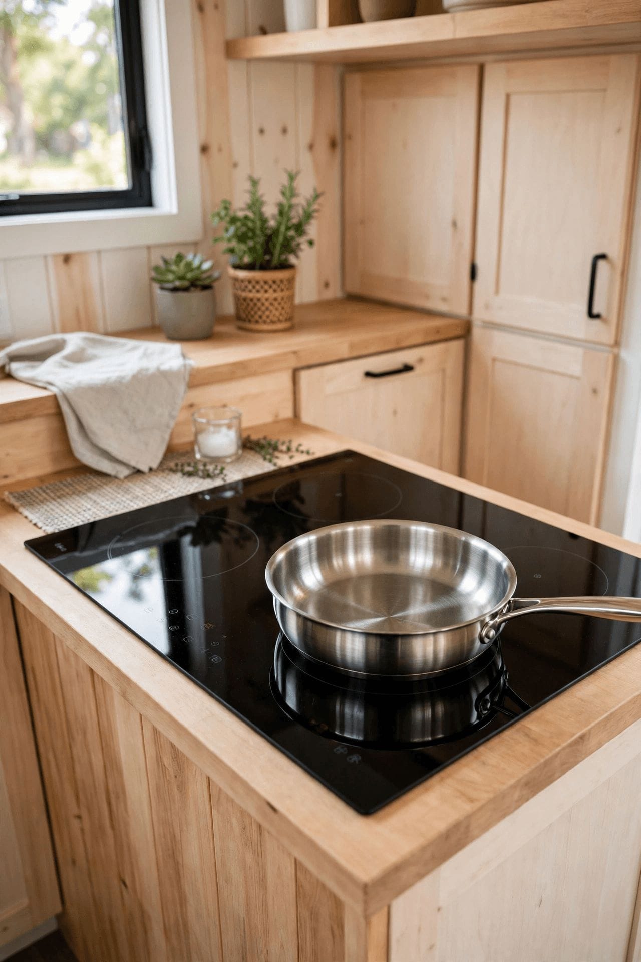 propane vs induction tiny kitchen