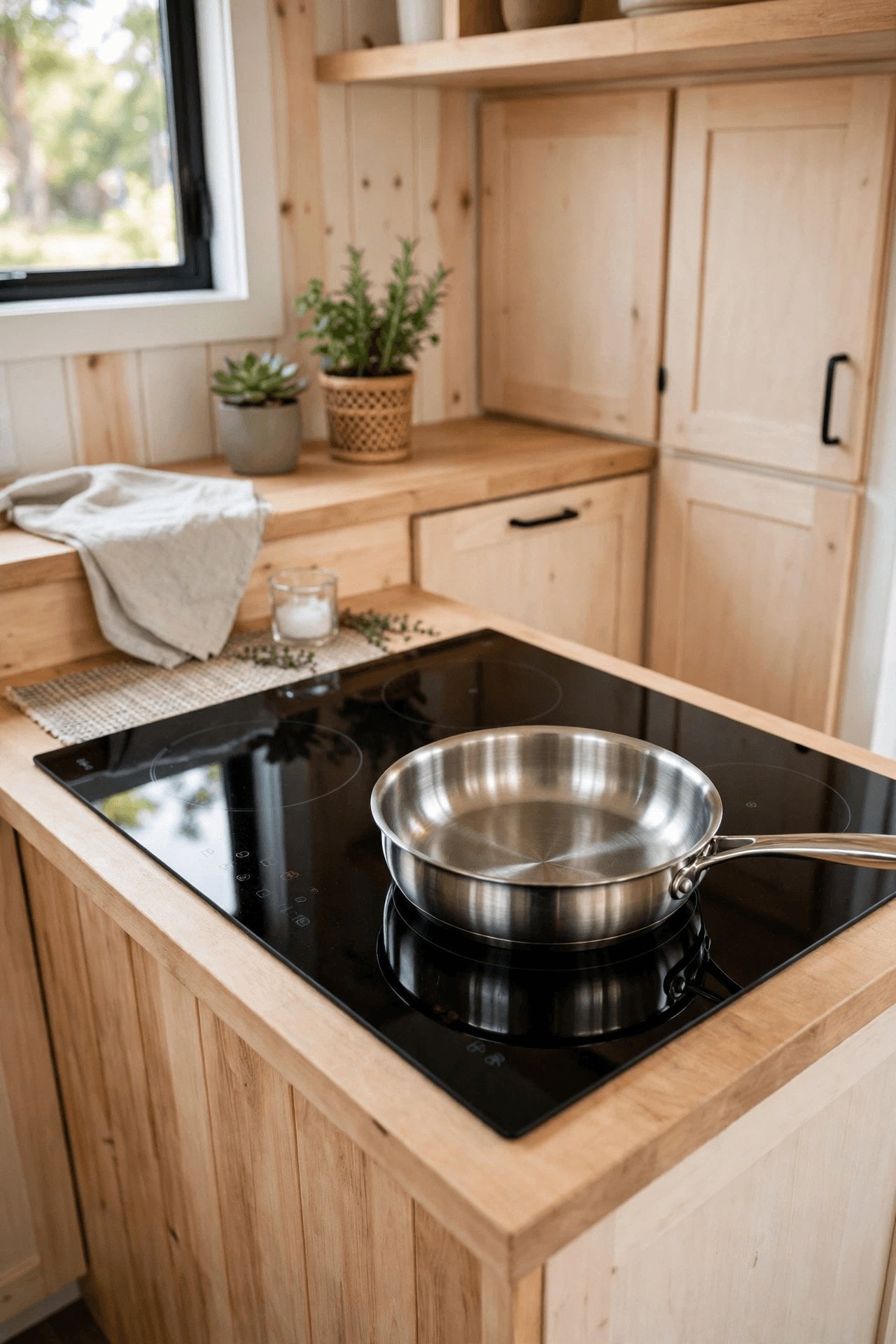 propane vs induction tiny kitchen