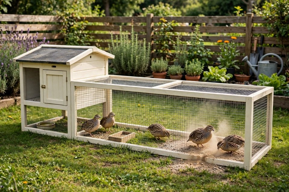 Quail Coop Ideas: Housing, Space and Predator Proofing