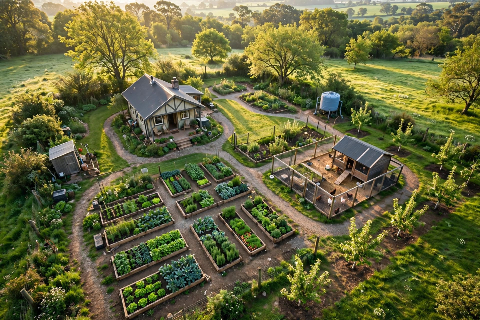 quarter acre farm layout