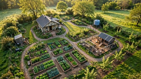 quarter acre farm layout