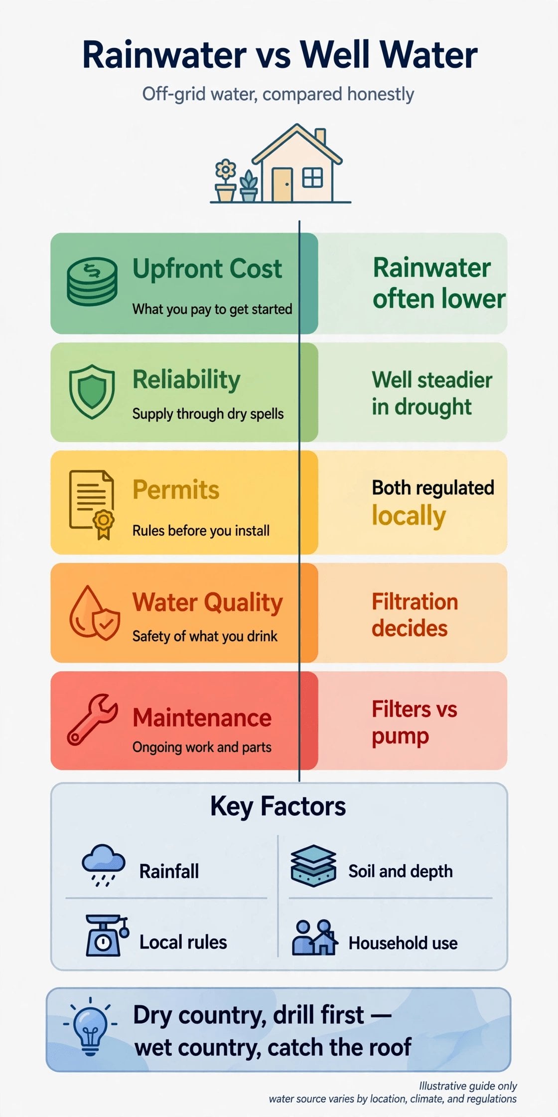 rainwater vs well water off grid