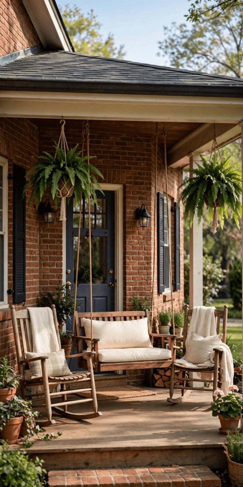 front porch ideas for ranch style homes
