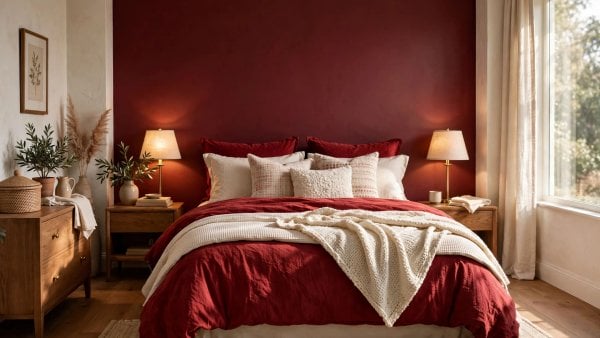 red bedroom