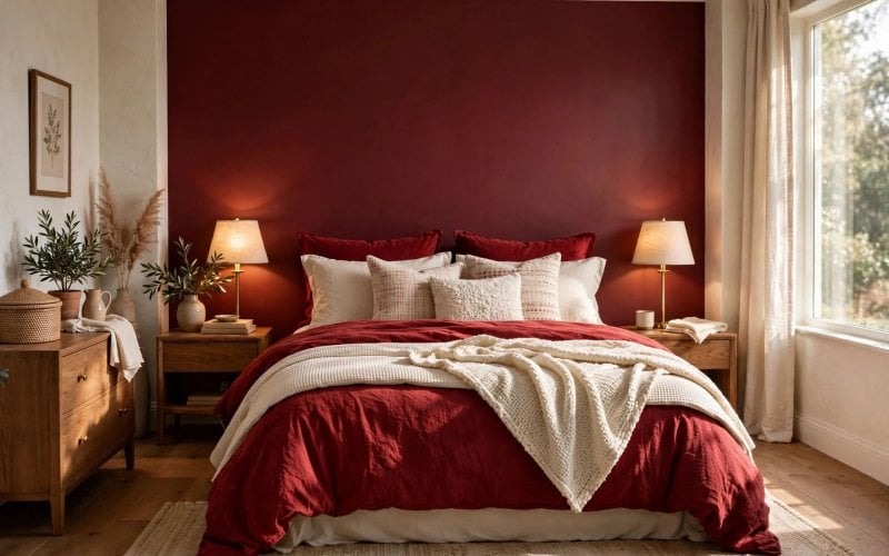 red bedroom