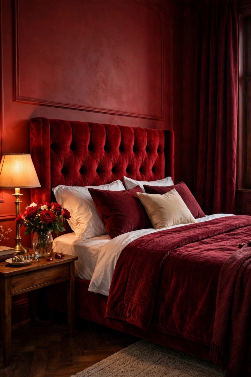 red bedroom