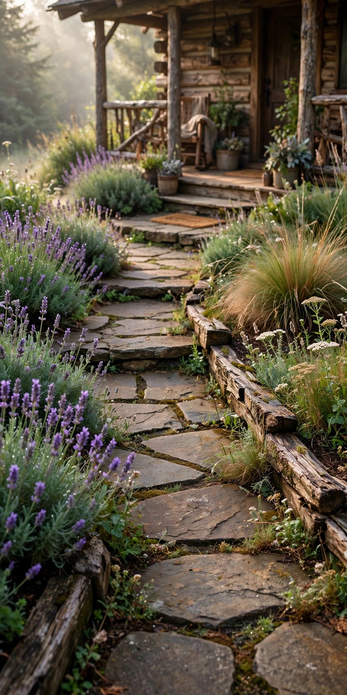 75 Rustic Landscaping Ideas: Layouts, Colours, Costs and Practical Details