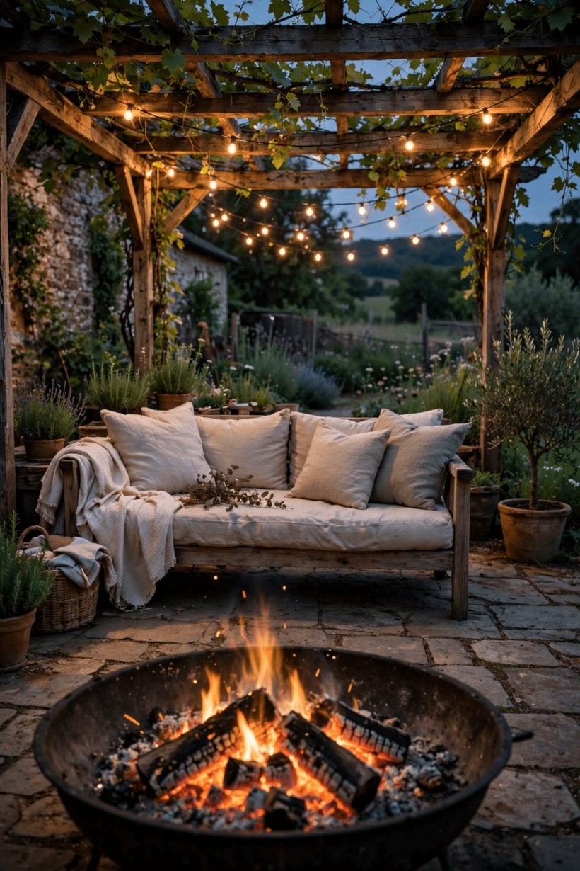 diy country outdoor patio