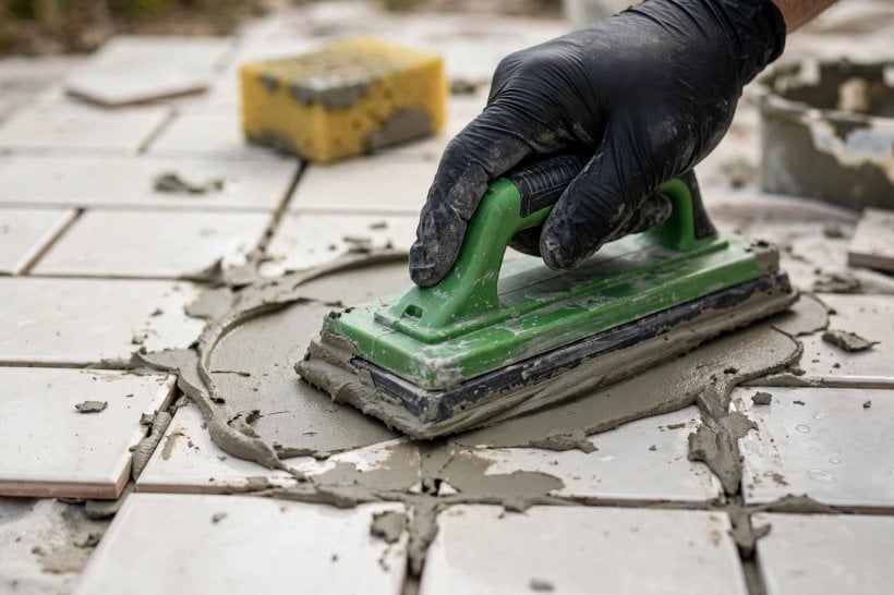 sanded vs unsanded grout: mixing grout to the right consistency