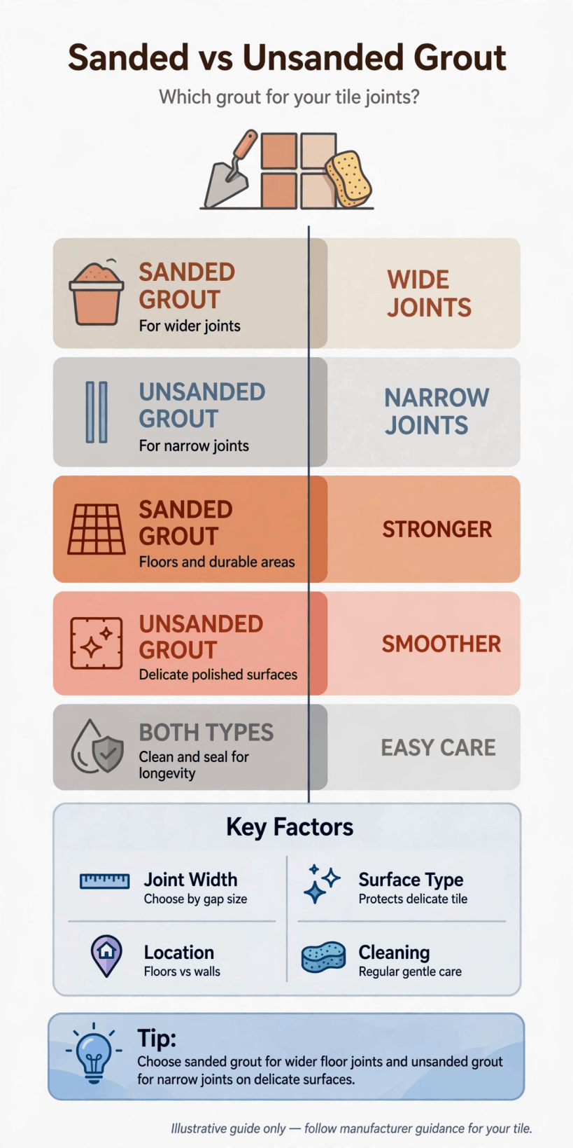 sanded vs unsanded grout