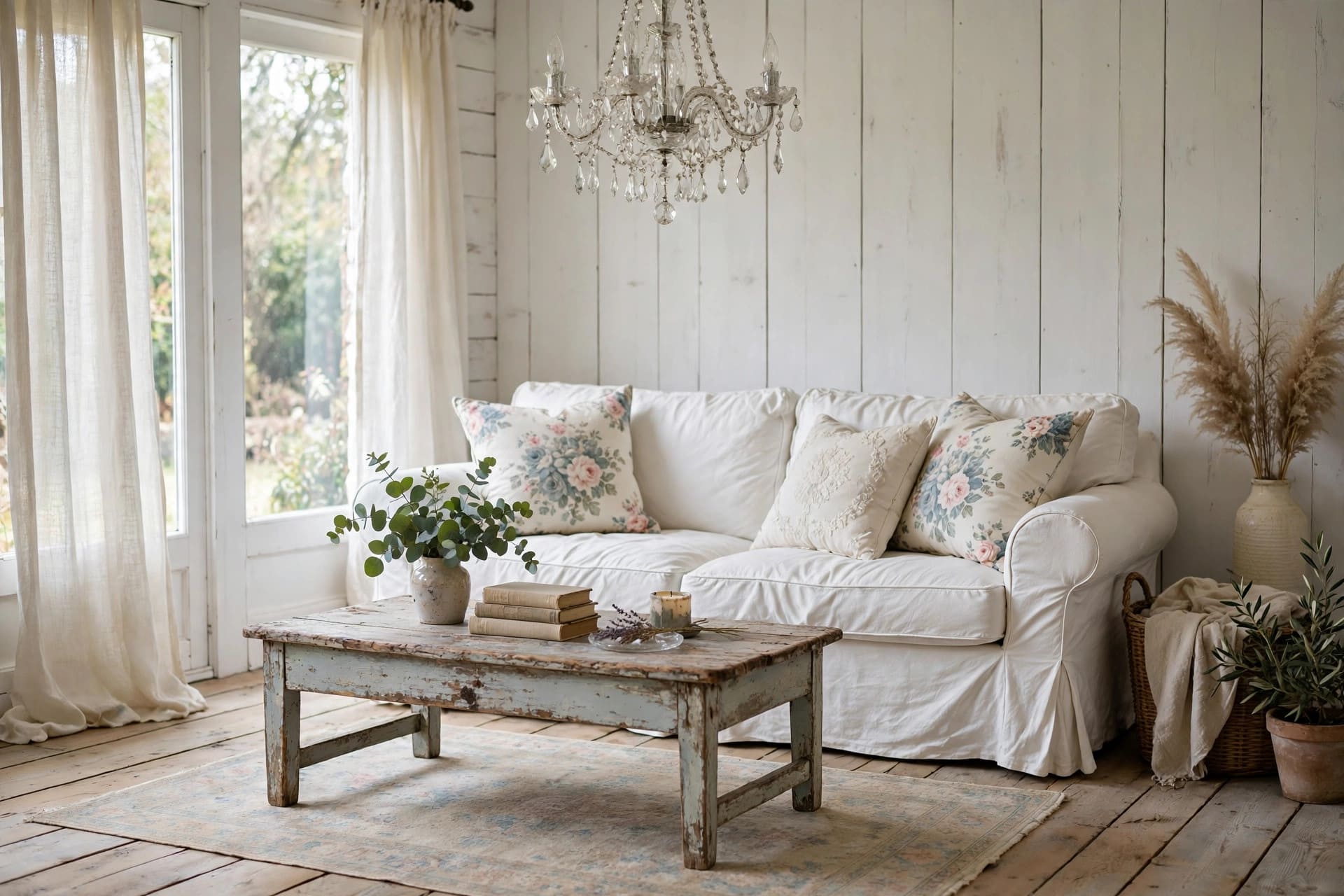 shabby chic living room