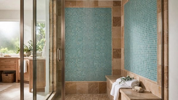 shower bench depth