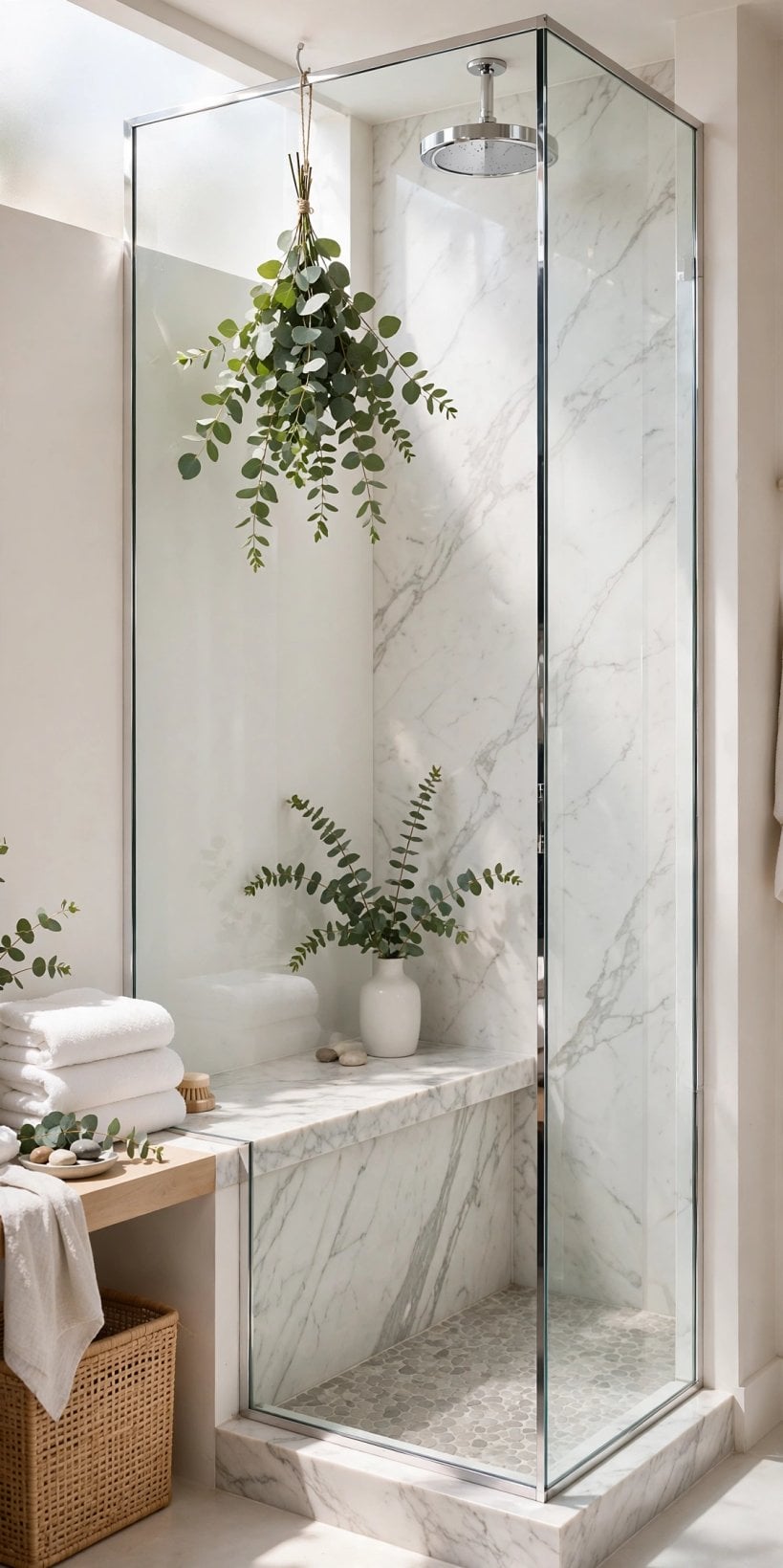shower bench depth