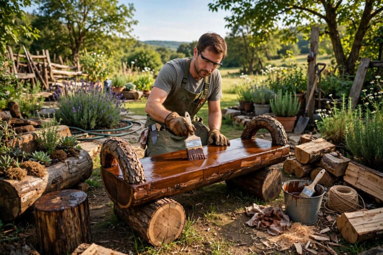 Protecting Outdoor Log Crafts