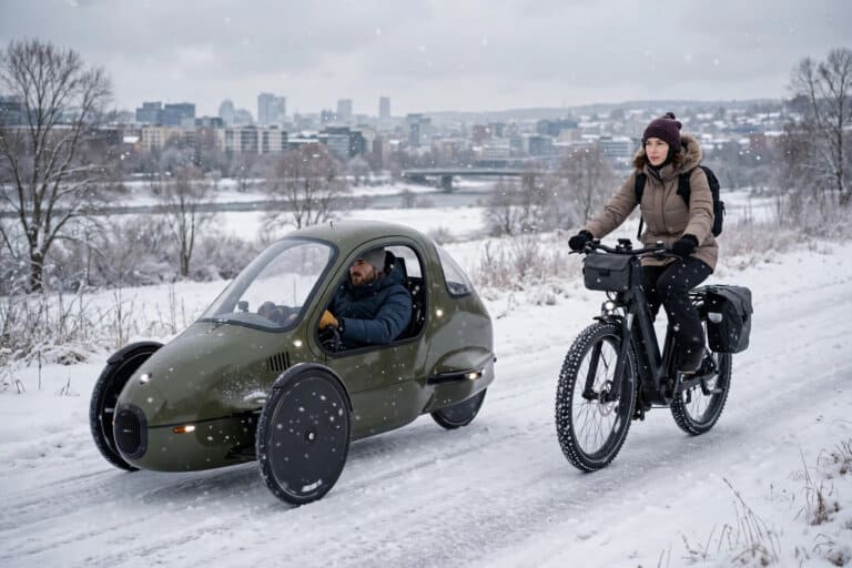 How to Commute in Winter: Velomobile Shells and E-Bike Tire Solutions How to Commute in Winter