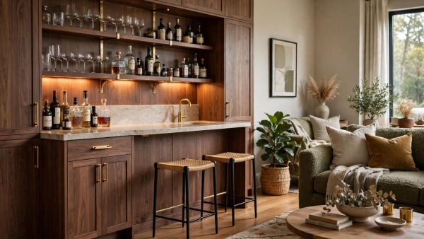 wall bar cabinet designs