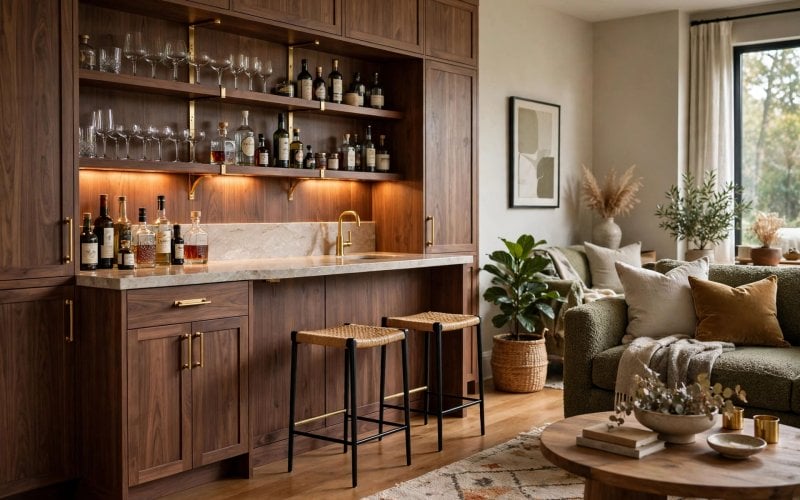 wall bar cabinet designs