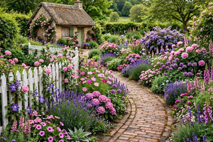 small gardens: raised beds and pots grouped for easy care