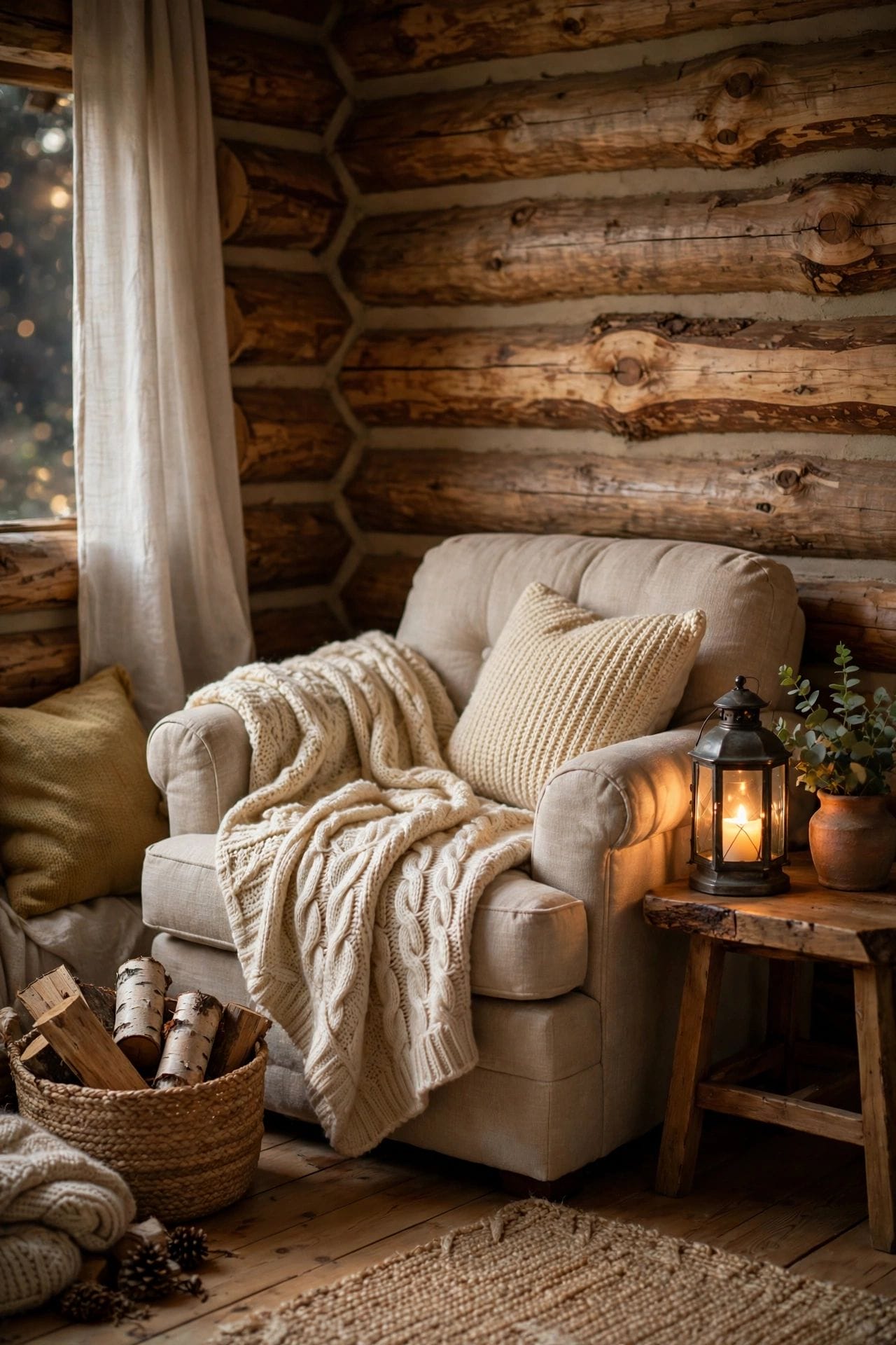 small log cabin interiors