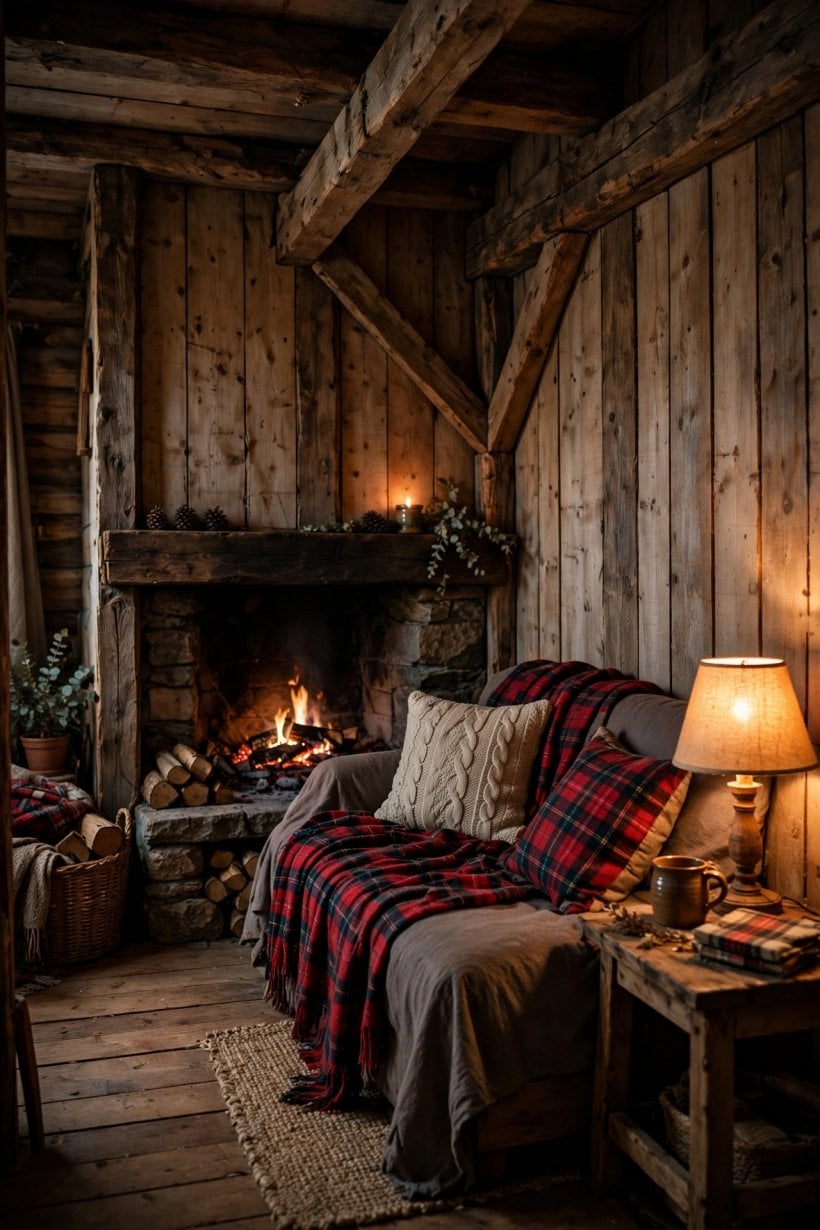 small rustic cabins