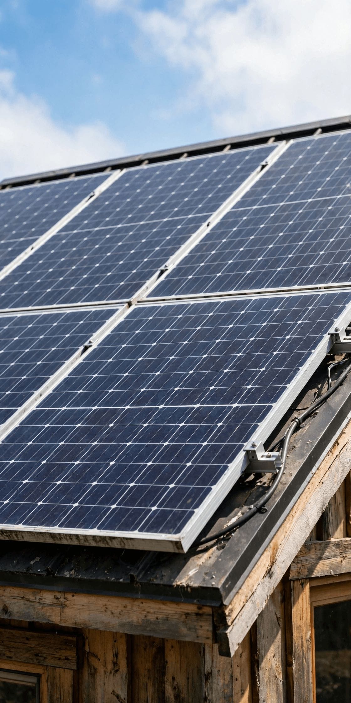 solar vs grid power tiny house