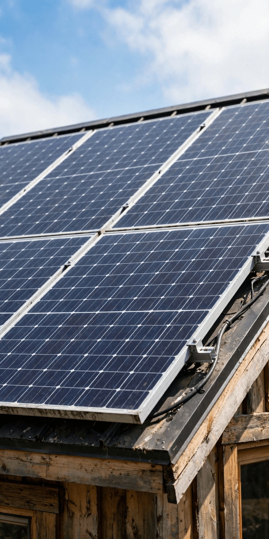 solar vs grid power tiny house