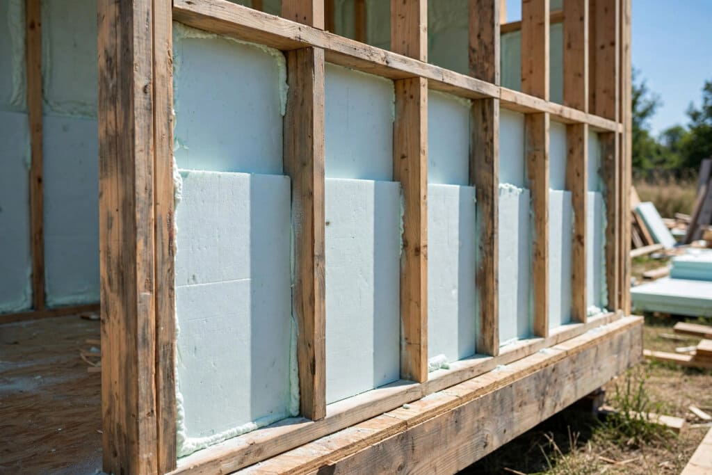 spray foam vs rigid foam tiny house