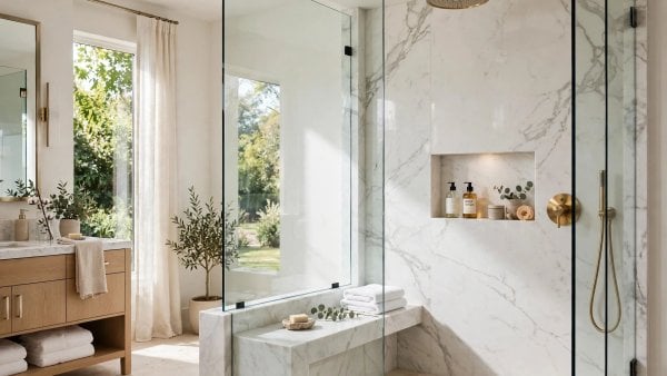 standing shower designs