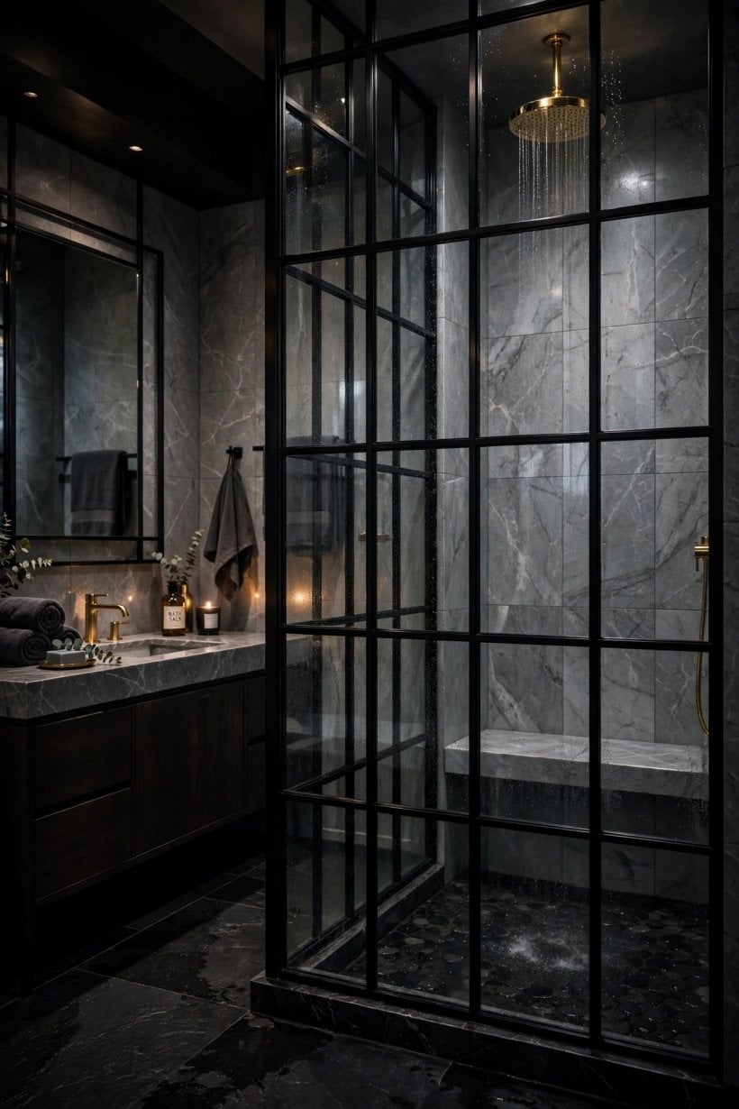 standing shower designs