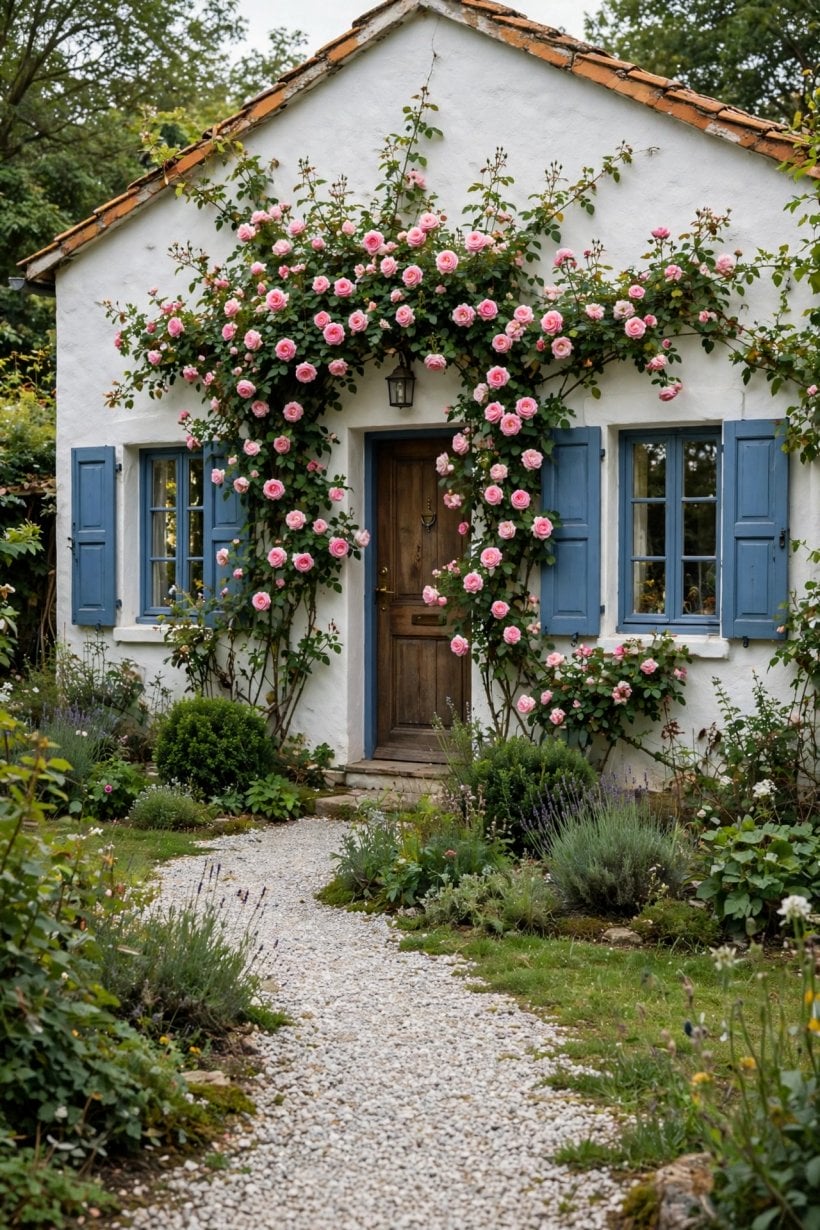 stucco house