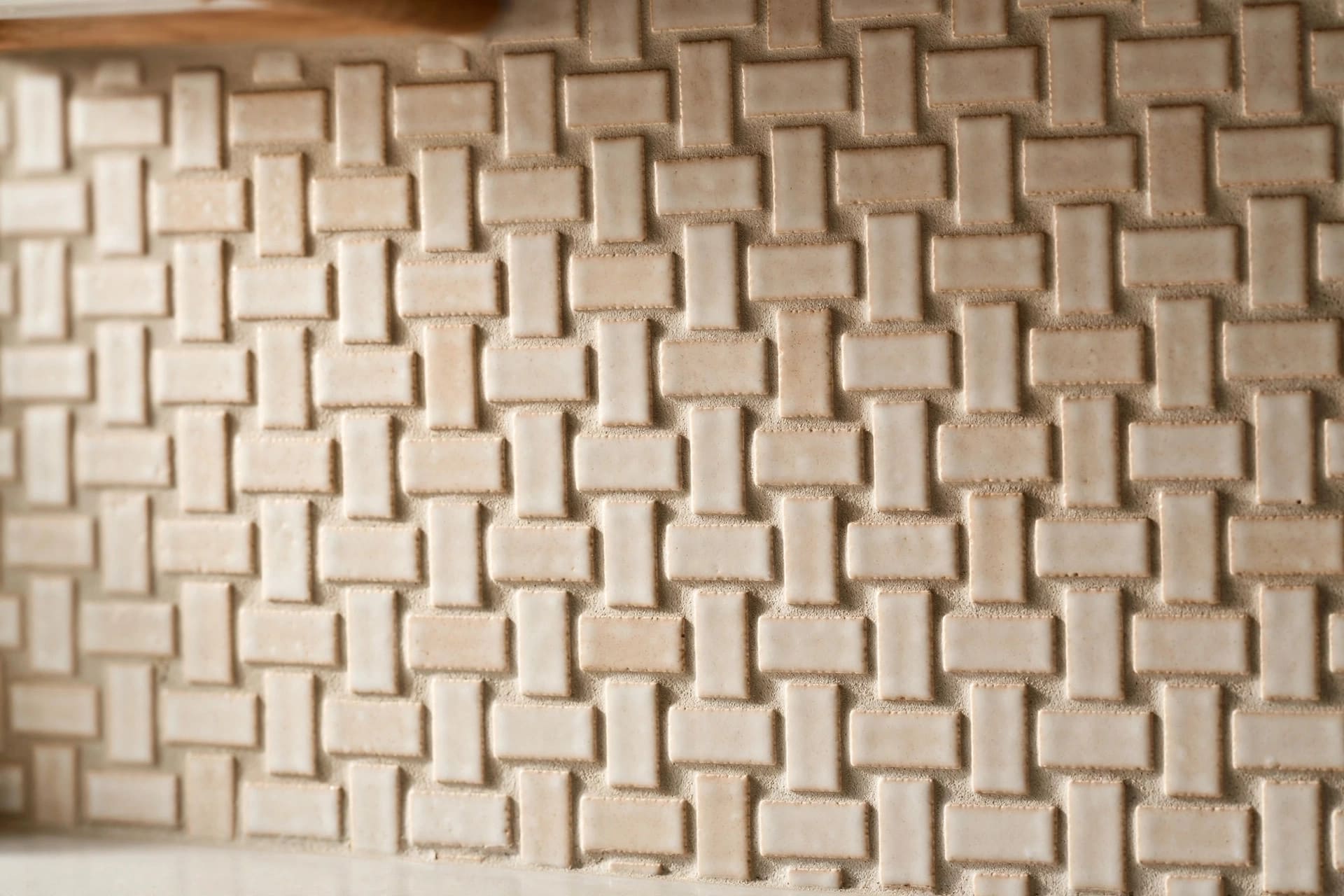subway tile patterns: straight stack with dark grout