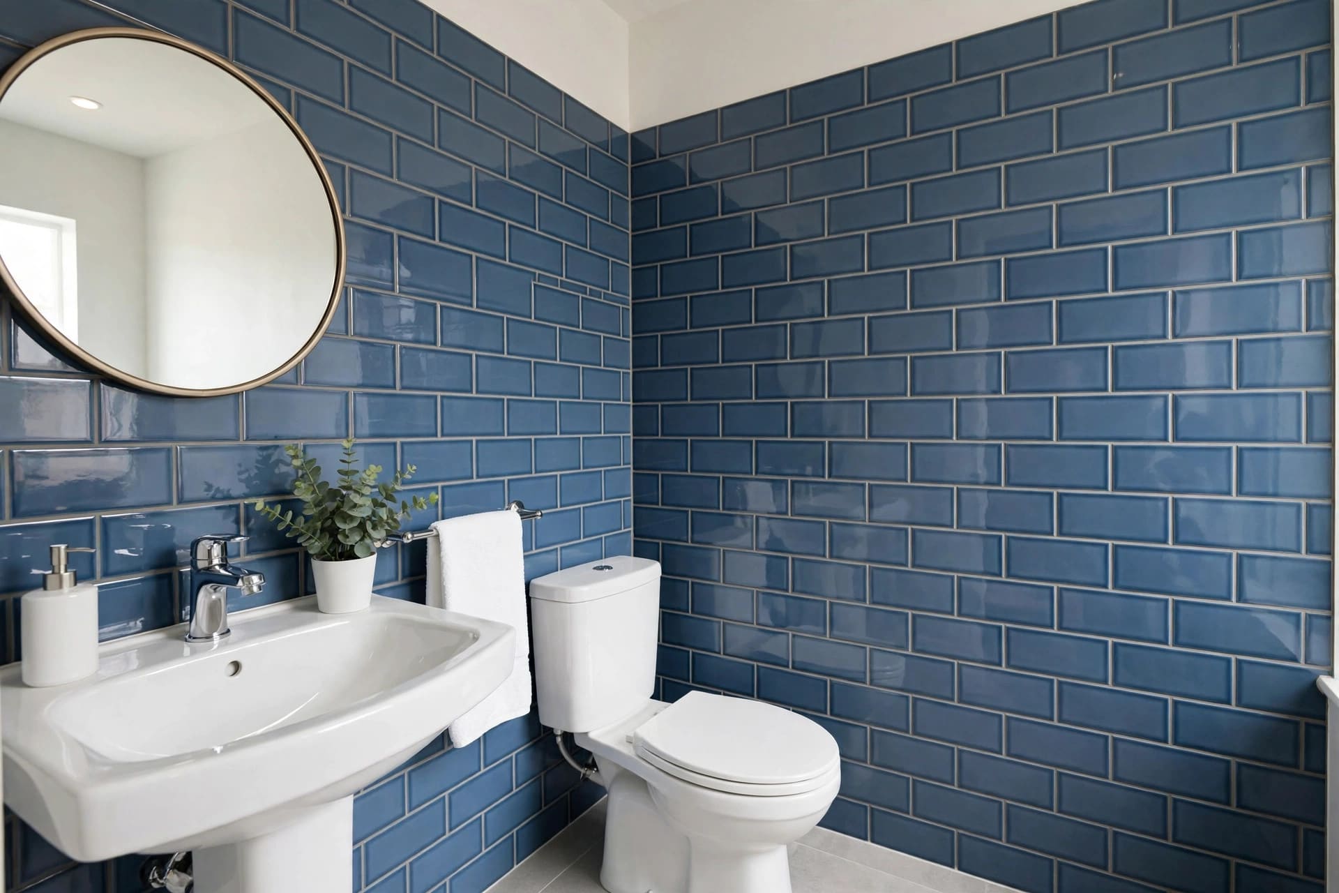 subway tile patterns: herringbone layout in a kitchen