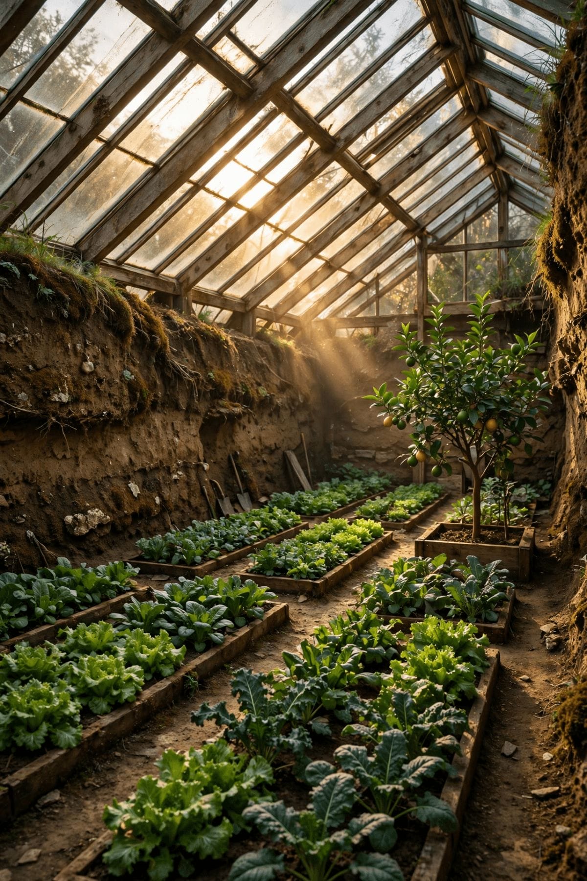 sunken greenhouse
