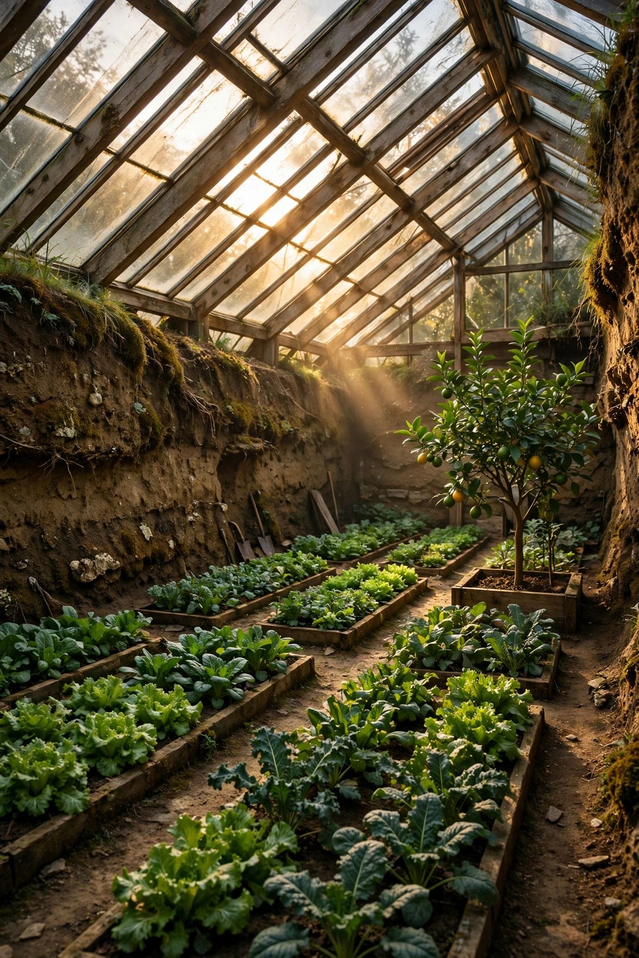 sunken greenhouse