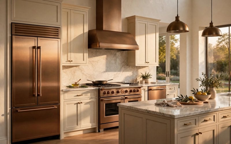 whirlpool sunset bronze appliances