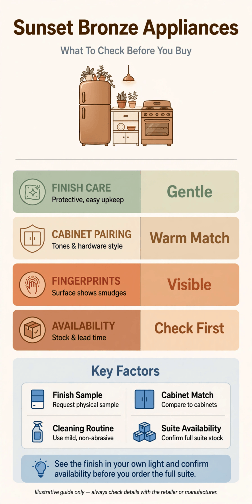 whirlpool sunset bronze appliances