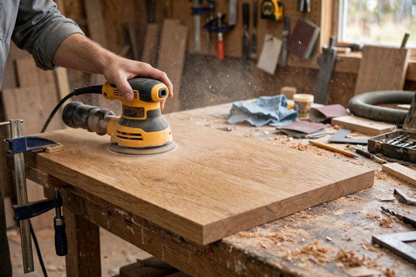 table leaf: cutting the leaf board to size