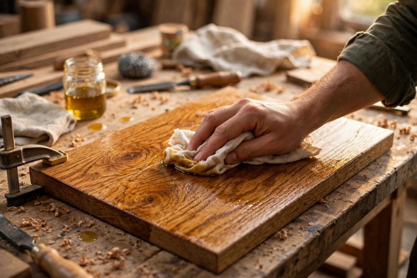 table leaf: shaping the edge profile to match the tabletop