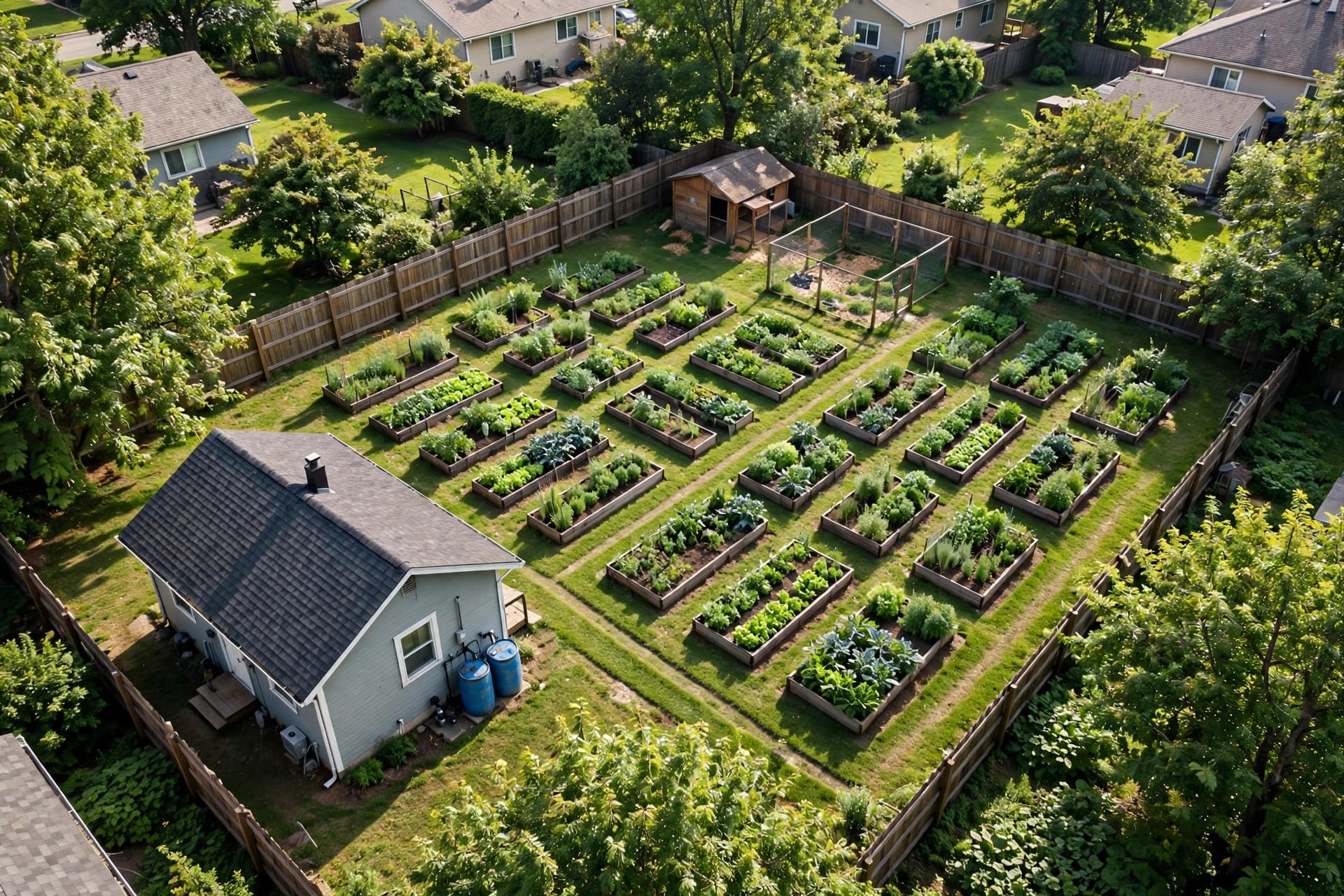 tenth acre homestead layout
