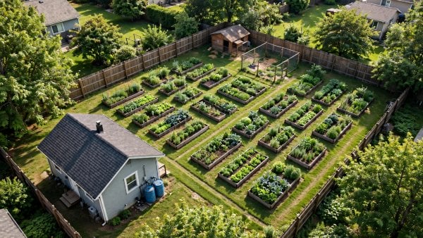 tenth acre homestead layout