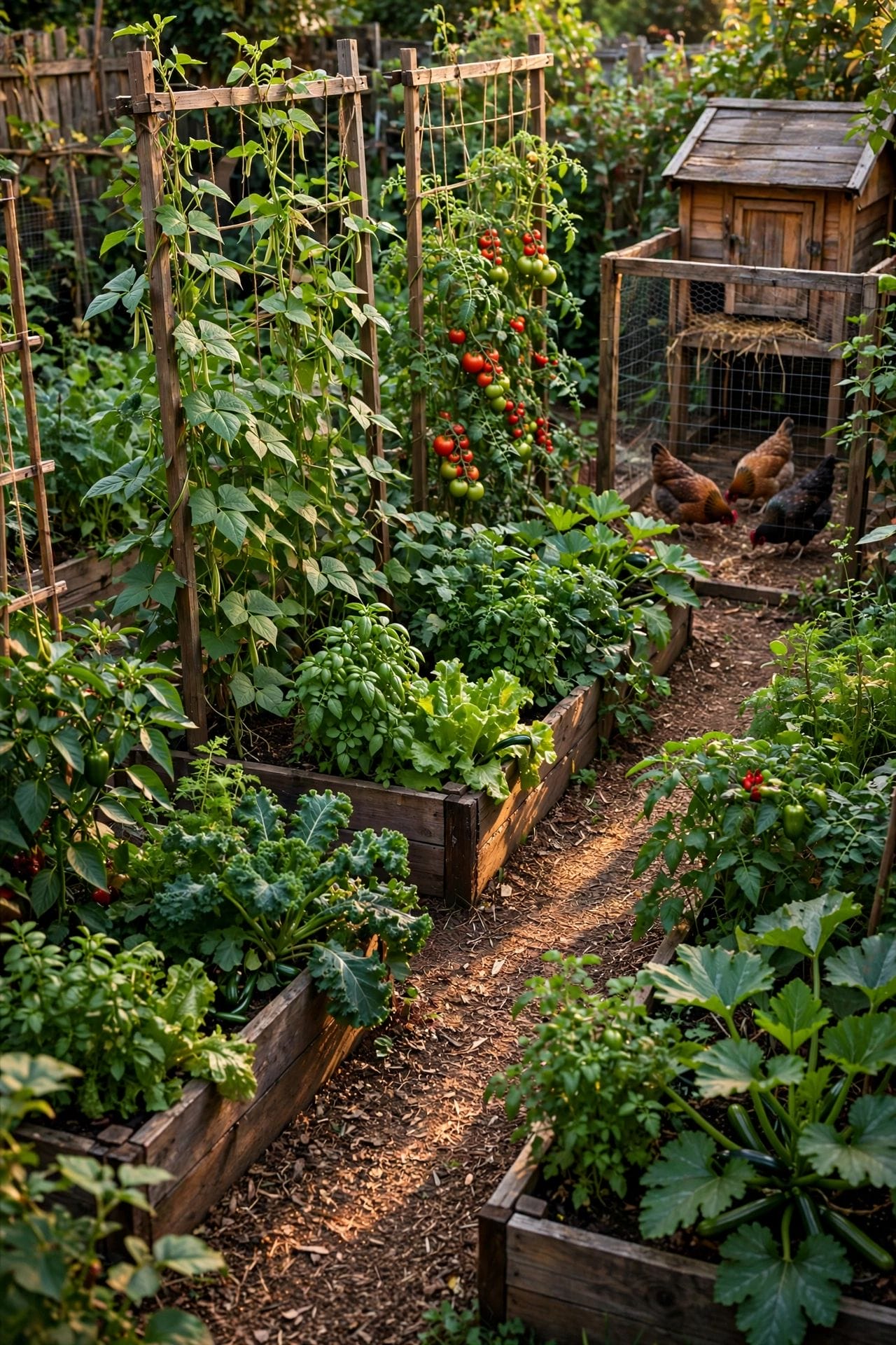 tenth acre homestead layout