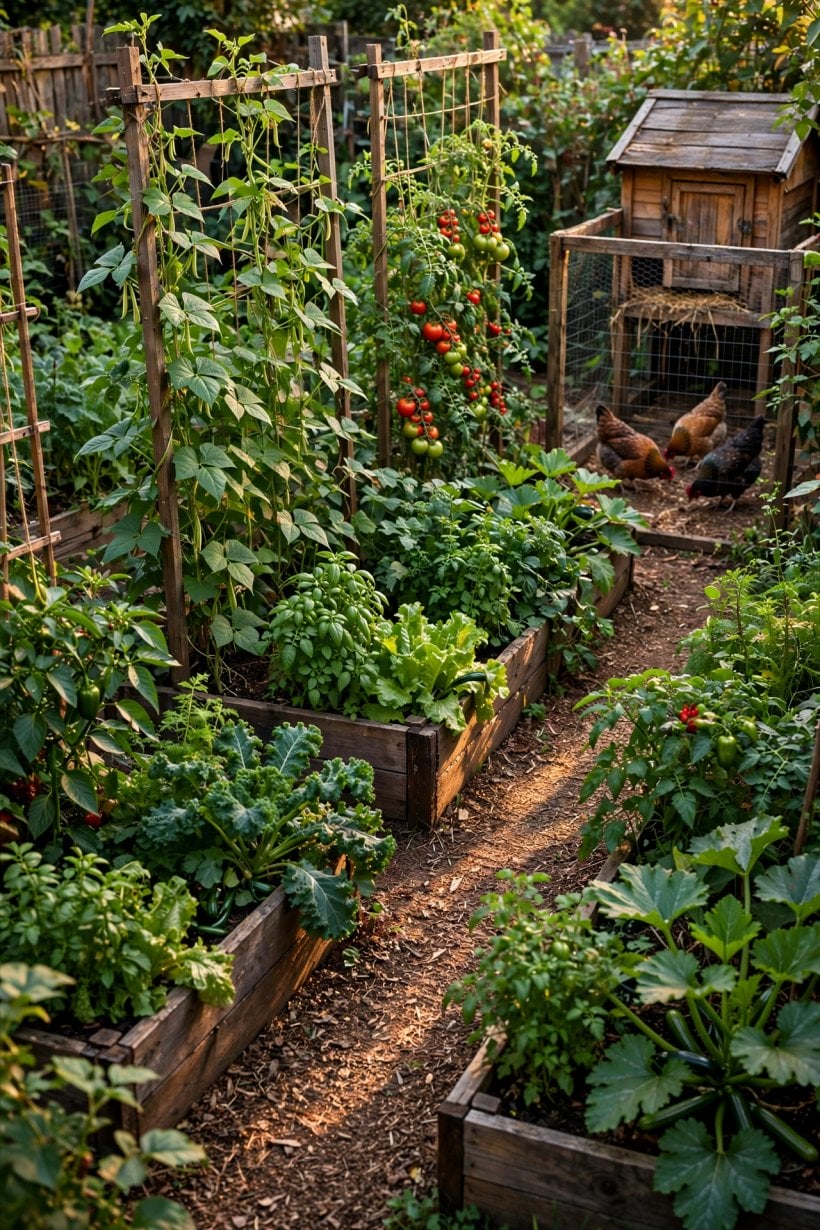 tenth acre homestead layout