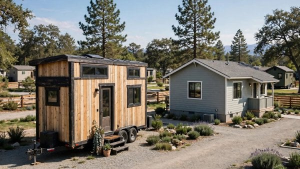 thow vs park model tiny home
