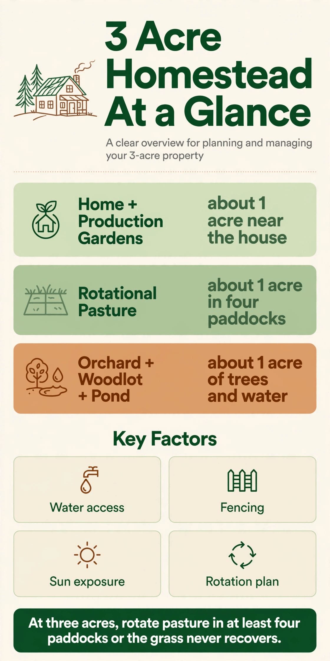 3 acre homestead layout