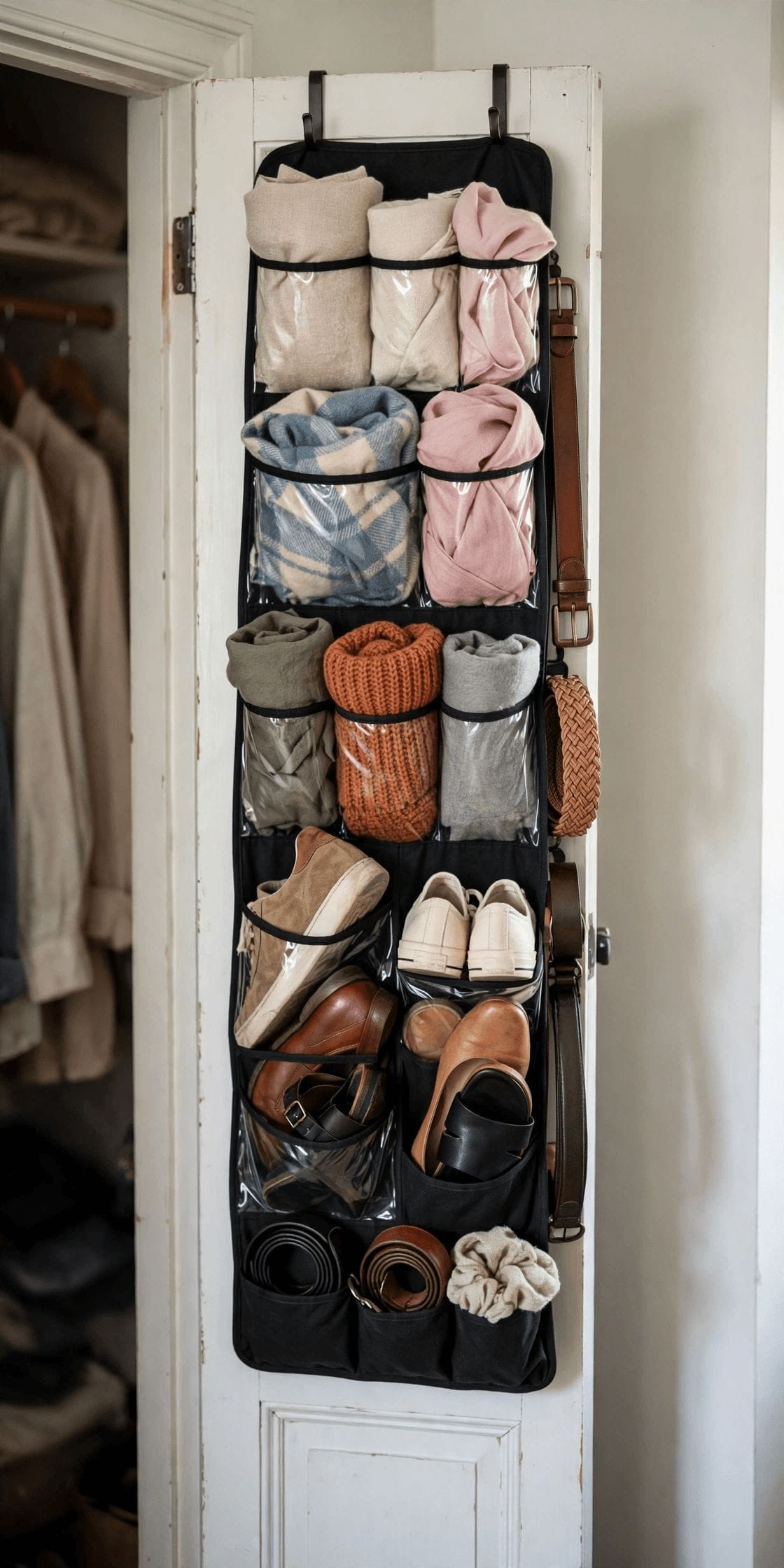 tiny closet organization