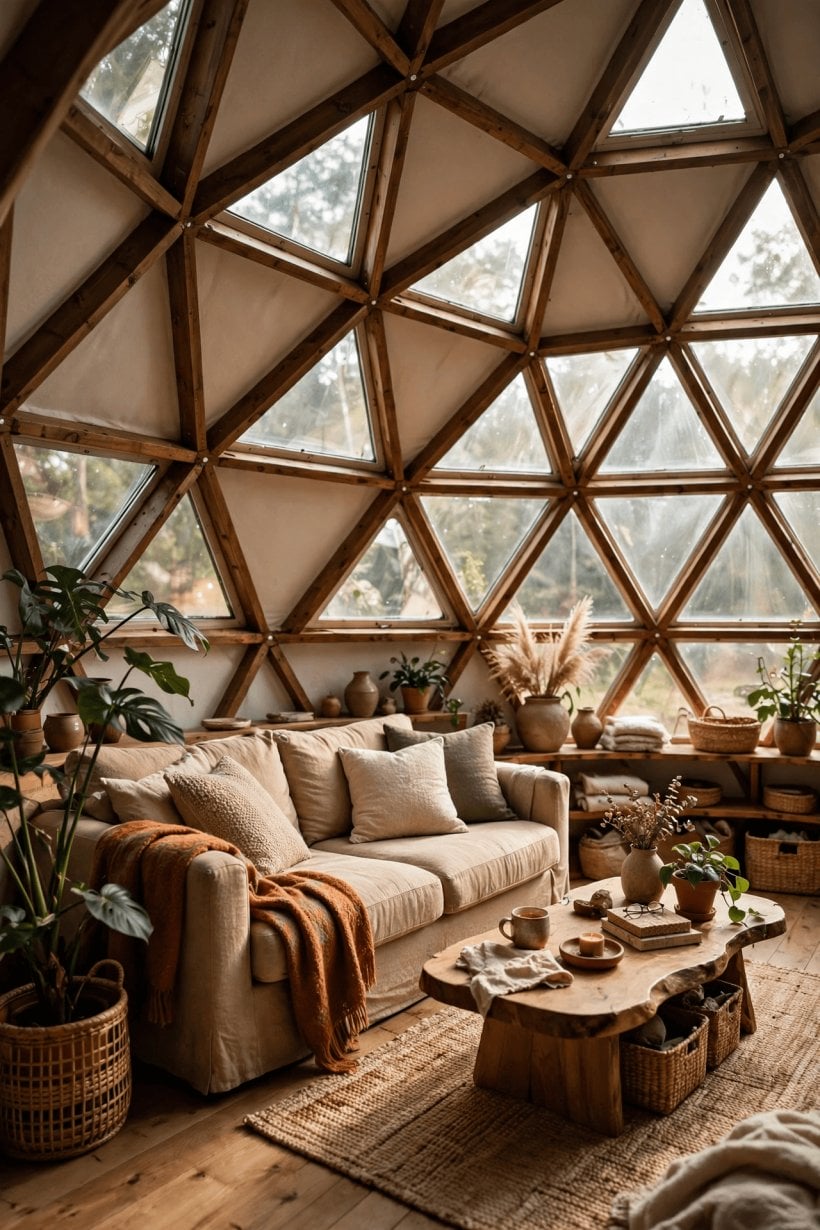 tiny dome home design pin showing geodesic dome bedroom and living ideas