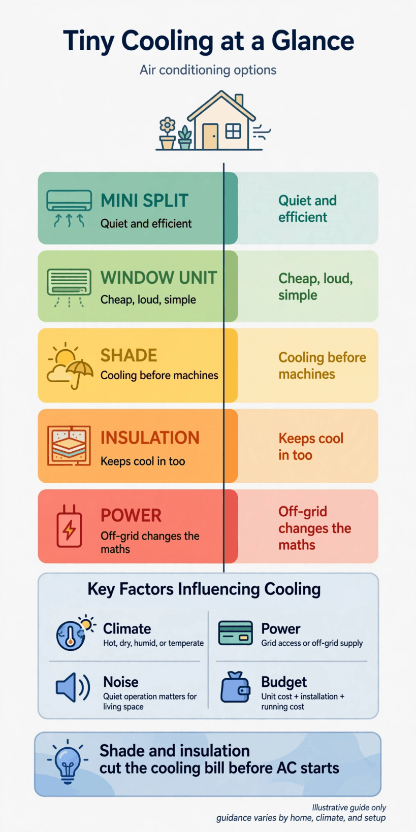 tiny house air conditioning infographic