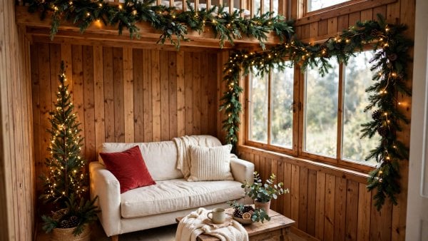 tiny house christmas decor