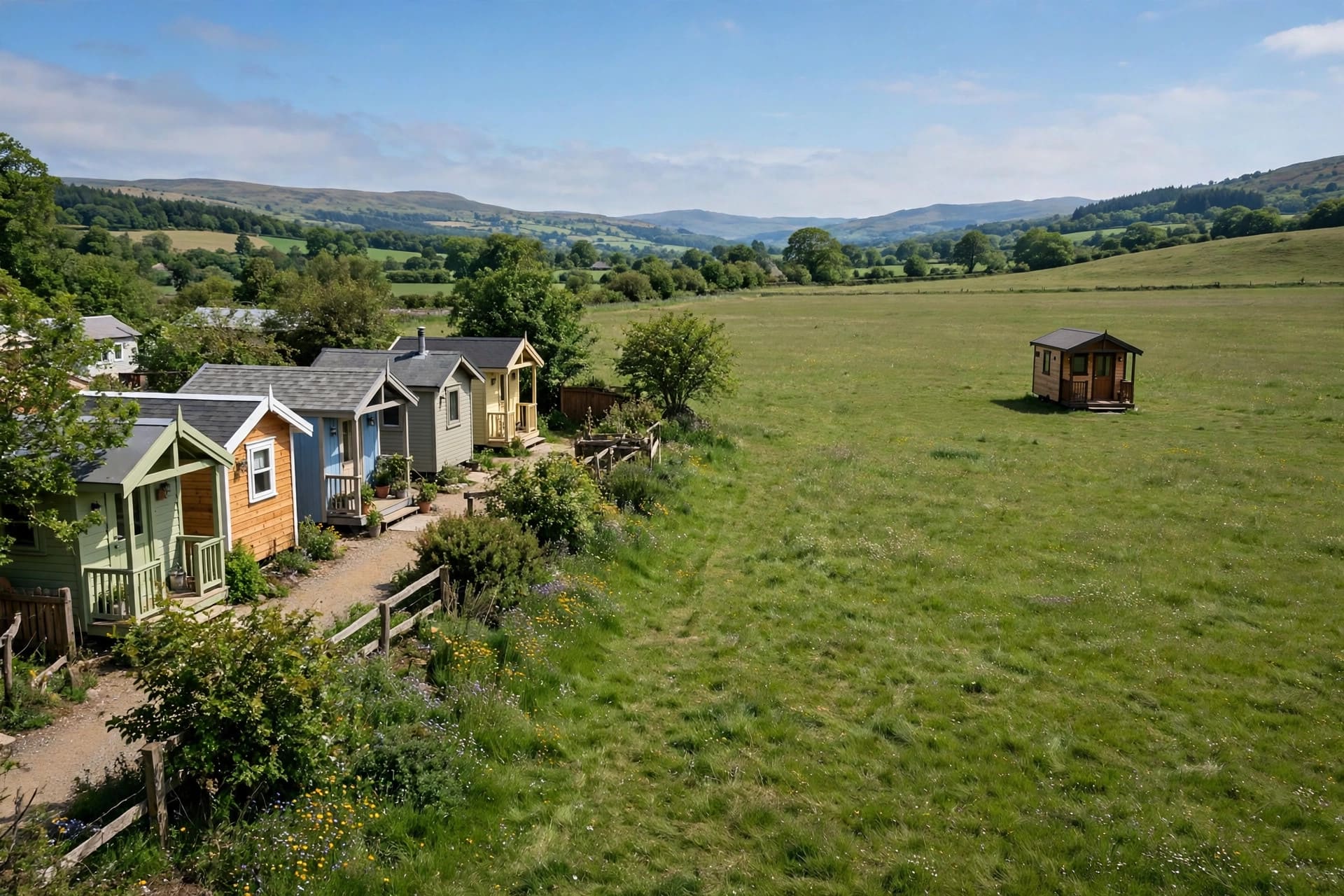 tiny house community vs private land